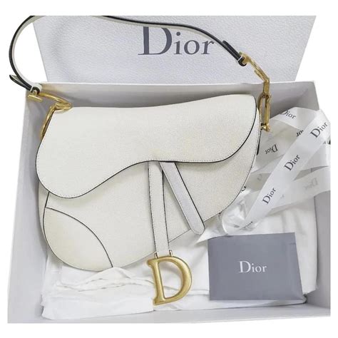 dior saddle blanc